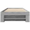 vidaXL Cadre de lit sans matelas sonoma gris 90x190 cm