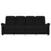 vidaXL Fauteuil de massage inclinable &agrave; 4 places noir tissu microfibre