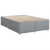 vidaXL Sommier &agrave; lattes de lit avec matelas Gris clair 140x190cm Tissu