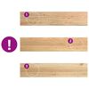 vidaXL Marches d'escalier 16 pcs non trait&eacute; bois de ch&ecirc;ne massif
