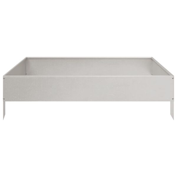 vidaXL Lit sur&eacute;lev&eacute; de jardin 100x100x26 cm acier inoxydable