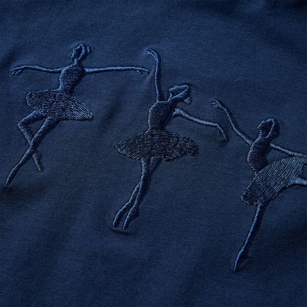 T-shirt enfants à manches longues bleu marine 128