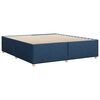 vidaXL Cadre de lit sans matelas bleu 180x200 cm tissu