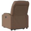 vidaXL Fauteuil inclinable &eacute;lectrique marron tissu