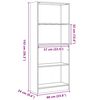 vidaXL Biblioth&egrave;que ch&ecirc;ne sonoma 60x24x143 cm bois d'ing&eacute;nierie