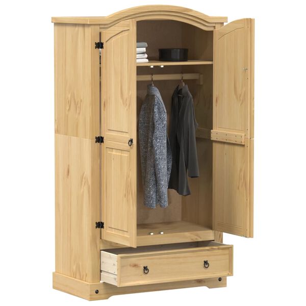 vidaXL Garde-robe Corona 102x52x186 cm bois de pin massif
