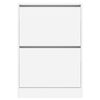vidaXL Armoire &agrave; chaussures blanc 60x21x87,5 cm bois d'ing&eacute;nierie