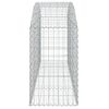 vidaXL Panier de gabions arqu&eacute; 200x50x80/100 cm Fer galvanis&eacute;