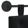 vidaXL T&ecirc;te de lit suspendue Noir 210 x 55 x 7 cm Velours