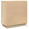 vidaXL Cabinet de chevet avec tiroir Chêne Sonoma 71 x 34,5 x 75 cm
