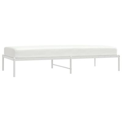 vidaXL Cadre de lit métal sans matelas blanc 90x200 cm