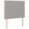 vidaXL Cadre de lit sans matelas gris clair 90x190 cm tissu