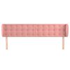 vidaXL T&ecirc;te de lit avec oreilles Rose 203x23x78/88 cm Velours