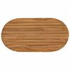 vidaXL Plateau de table 80 x 40 x 3,5 cm ovale Bois de teck massif