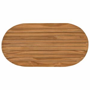 vidaXL Plateau de table 80 x 40 x 3,5 cm ovale Bois de teck massif