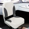 vidaXL Si&egrave;ge de bateau pliable lot de 2 dossier bas