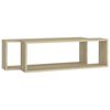 vidaXL &Eacute;tag&egrave;res cube murales 2 pcs ch&ecirc;ne sonoma bois d'ing&eacute;nierie