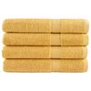 vidaXL Serviettes de sauna de qualit&eacute; sup&eacute;rieure SOLUND 4 pcs dor&eacute;