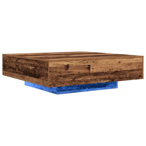 vidaXL Table basse Bois Ancien 100 x 100 x 31 cm Bois d'ing&eacute;nierie
