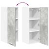 vidaXL Armoire suspendue Gris b&eacute;ton et Blanc 30 x 31 x 80 cm