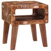 vidaXL Table d'appoint Marron 40 x 32 x 46 cm Bois Recyclé Solide