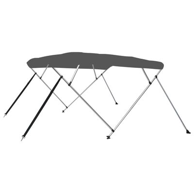 vidaXL Auvent bimini à 4 arceaux Anthracite 243x196x137 cm