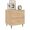 vidaXL Table de chevet ch&ecirc;ne sonoma 40x35x47,5 cm bois d&rsquo;ing&eacute;nierie