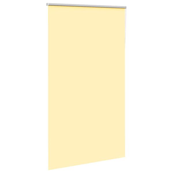 vidaXL Store enrouleur occultant jaune largeur du tissu 126,6 cm