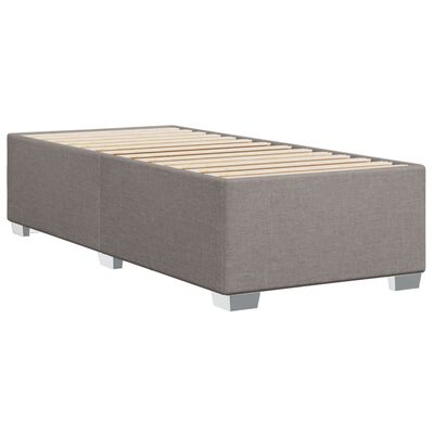 vidaXL Cadre de lit sans matelas taupe 90x190 cm tissu