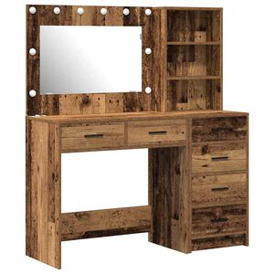 vidaXL Table de Toilette 2 pc Marron 78.5 x 41 x 135 cm