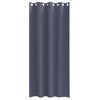 vidaXL Rideaux occultants avec anneaux 2 pcs Anthracite 245 x 140 cm
