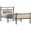 vidaXL Cadre de lit sans matelas ch&ecirc;ne sonoma 90x190 cm