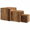 vidaXL Tables d'appoint 3 pcs ch&ecirc;ne artisanal bois d'ing&eacute;nierie