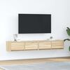vidaXL Meubles TV 2 pcs ch&ecirc;ne sonoma 80x31x25,5 cm bois d'ing&eacute;nierie