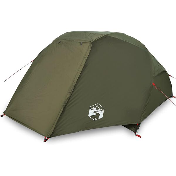 vidaXL Tente de p&ecirc;che 5 personnes vert olive imperm&eacute;able