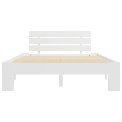 vidaXL Cadre de lit sans matelas blanc bois de pin massif 120x200 cm