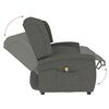 vidaXL Fauteuil de massage inclinable à 3 places gris clair tissu