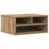 vidaXL Support d'imprimante Ch&ecirc;ne artisanal 49 x 40 x 22,5 cm