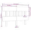 vidaXL T&ecirc;te de lit 153,5x3x81 cm Bois massif de pin