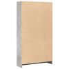 vidaXL Biblioth&egrave;que gris b&eacute;ton 80x24x143 cm bois d'ing&eacute;nierie
