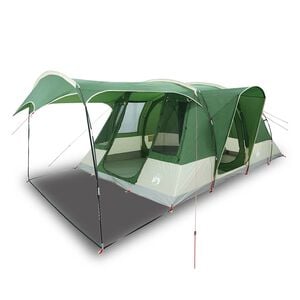 vidaXL Tente de camping tunnel 5 personnes vert imperm&eacute;able