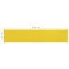vidaXL &Eacute;cran de balcon Jaune 120x600 cm PEHD