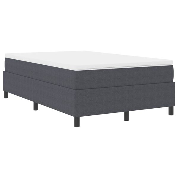 vidaXL Cadre de lit plateforme Gris fonc&eacute; 120 x 200 cm tissu