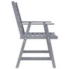 vidaXL Ensemble &agrave; manger de jardin 7 pcs Gris Bois d'acacia massif