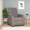 vidaXL Fauteuil inclinable Taupe Tissu