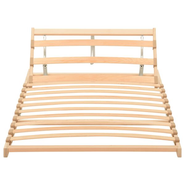 vidaXL Sommier &agrave; lattes sans matelas t&ecirc;te de lit r&eacute;glable 80x200 cm