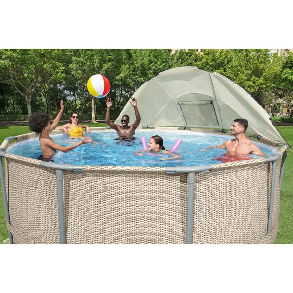 Bestway Auvent de piscine hors sol Blanc