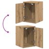 vidaXL Armoires garage 2 pcs ch&ecirc;ne artisanal bois d'ing&eacute;nierie