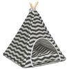 vidaXL Teepee pour animaux de compagnie avec coussin 50 x 50 x 60 cm