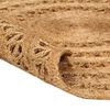 vidaXL Tapis Jute tress&eacute; &agrave; la main 180 cm Rond